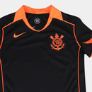 Camisa Corinthians III 25/26 Feminina Total 90 - Preta+Laranja
