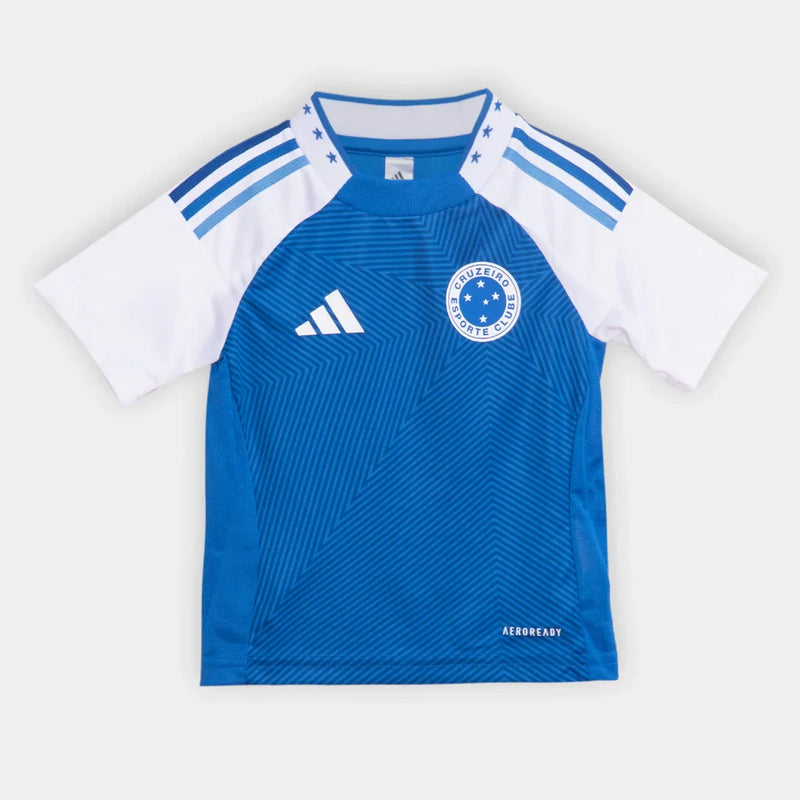 Kit Cruzeiro Infantil 25/26 Adidas - Azul+Branco