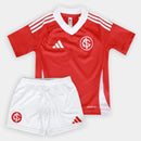 Kit Internacional Infantil 25/26 Adidas - Vermelho+Branco