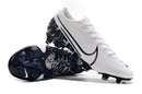 Chuteira Campo Nike Mercurial Vapor 13 Elite FG Branco e Preto - Low