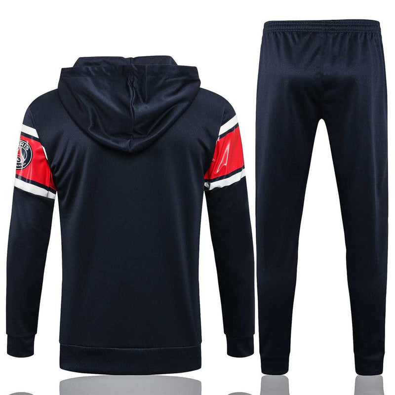 Conjunto Inverno PSG Azul e Vermelho Nike - Com Fecho e Capuz