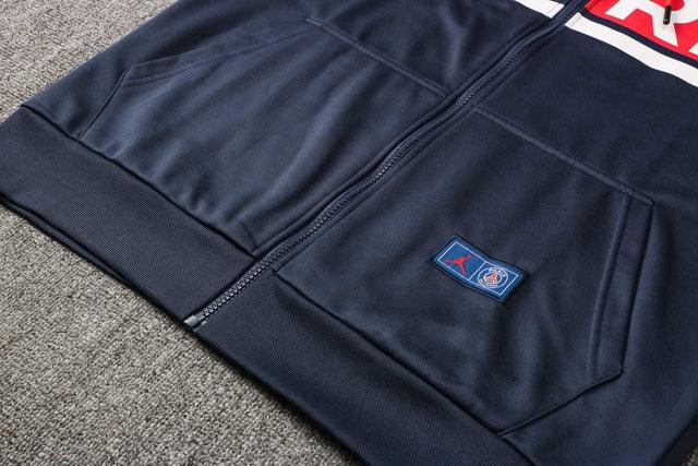 Conjunto Inverno PSG Azul e Vermelho Nike - Com Fecho e Capuz